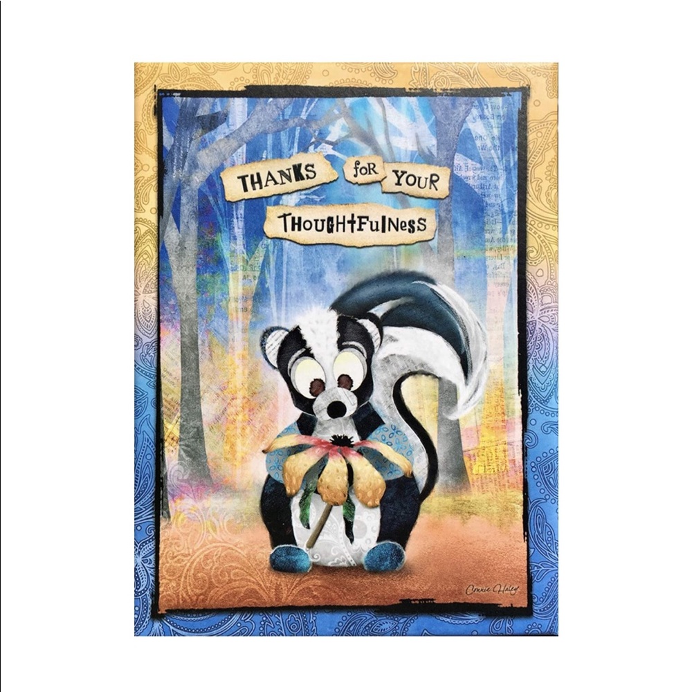 Crown Point Graphics • Whimsical Skunk Keepsake Box